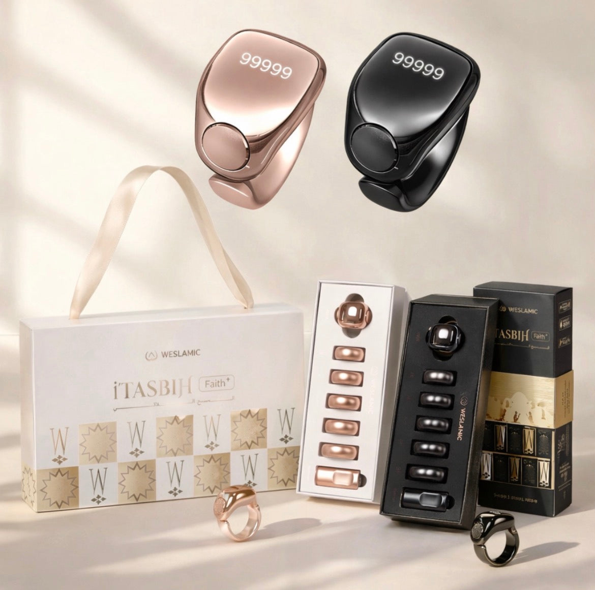 iTasbih Smart Ring – Digitaler Dhikr & Tasbih Zähler